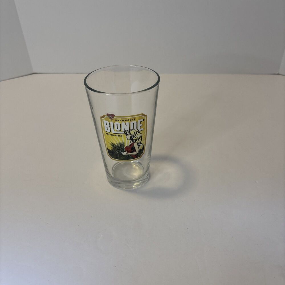 BJ's Brewhouse Blonde Pint Beer Glass